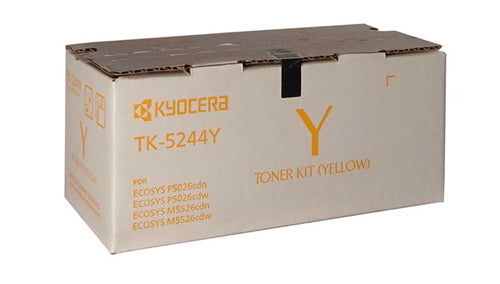 Kyocera - Kyocera TK-5244Y Yellow Toner Cartridge for M5526 P5026 ~3,000 Pages