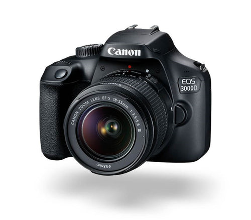 Canon - Canon 3000D 18.0MP CMOS Sensor EFS 18-55 III DSLR Camera