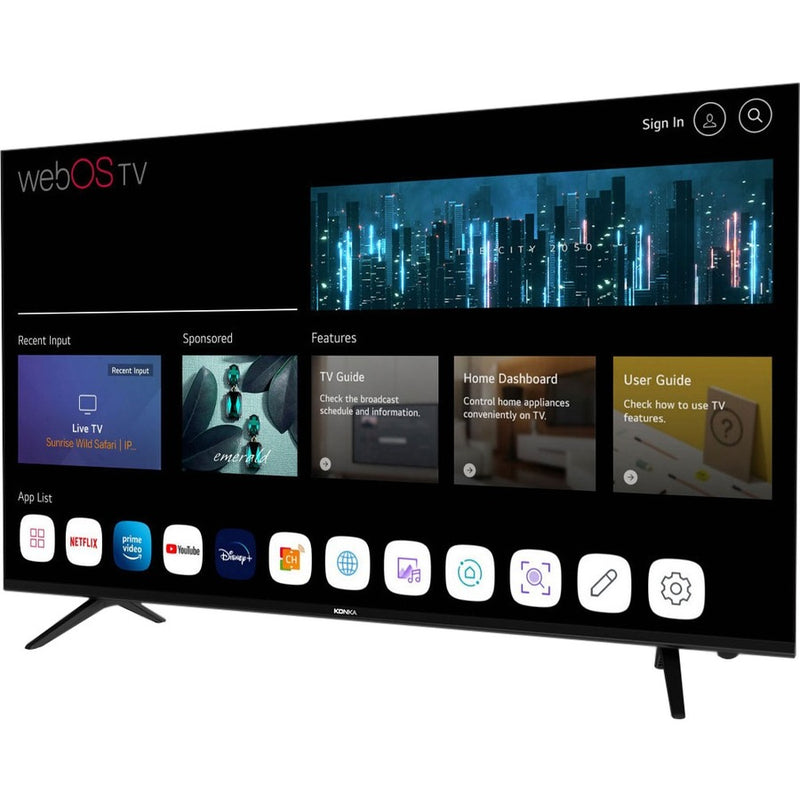 50in 4K Smart LED TV with WebOS and App Store