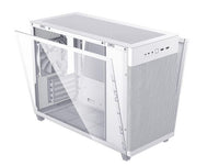 MicroATX TEMPERED GLASS White Case for ASUS PRIME AP201 with 360mm Cooler & 338mm GPU Support