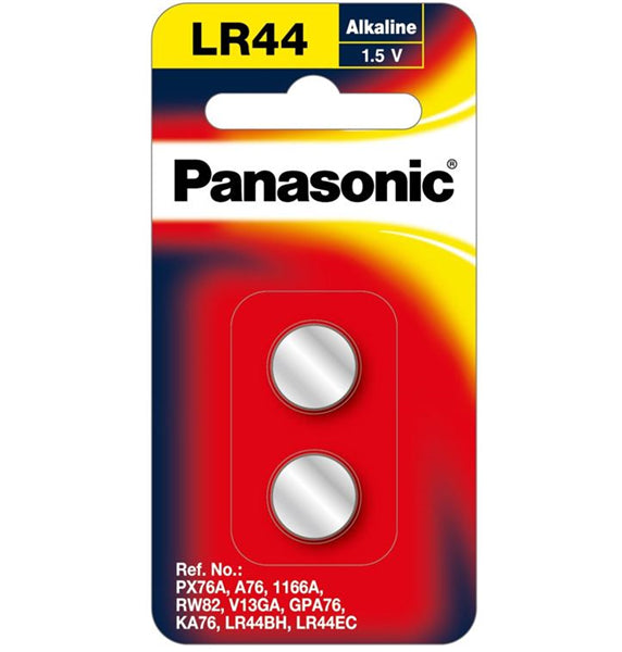 LR44 Micro Alkaline 1.5v 150mAh 2 Pack Coin Battery