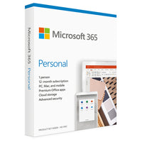 365 Personal 1 User 1 Year Word Excel PowerPoint 1TB Cloud Subscription