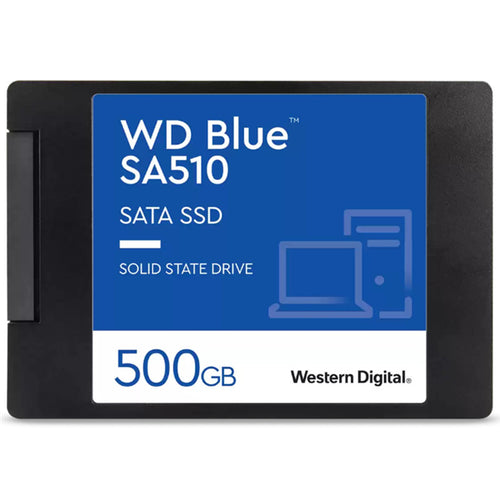 Components - Western digital Blue SA510 500GB 2.5inch SATA3 3D NAND 560/510MB/s SSD