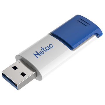 U182 128GB USB3 Retractable Blue/White Flash Drive