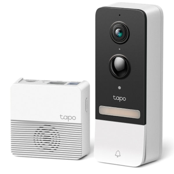 Tapo D230 2K 5MP Battery Smart Doorbell Camera with Rechargeable Battery and AI Detection - IP64 Weatherproof
