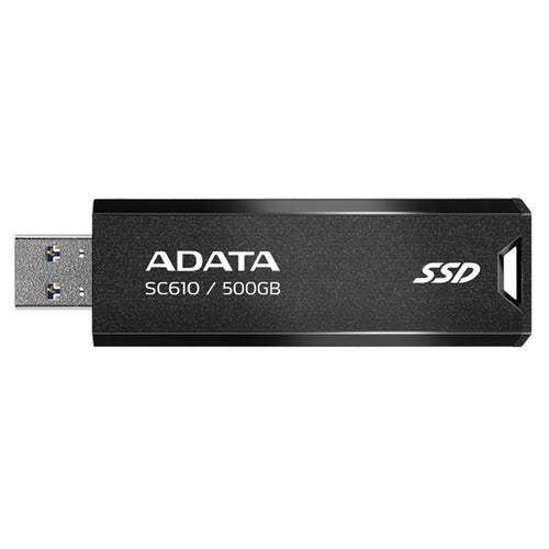 Storage - Adata SC610 500GB USB3.2 Gen 2 Retractable 550/500MB/s SSD