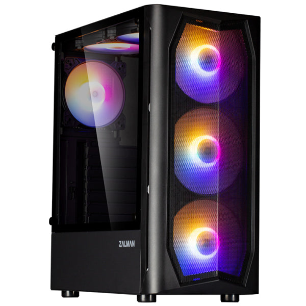 N4 Rev.1 ATX Black Mid Tower Case 4x140mm RGB