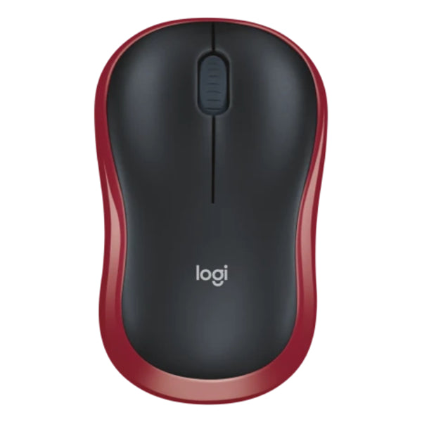 M185 USB Wireless Red Compact Mouse - Nano Receiver 3 Buttons