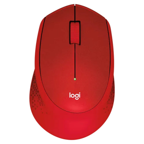 Components - Logitech M331 Silent Plus Red USB Wireless Mouse