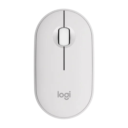 Components - Logitech M350S Pebble 2 Wireless Bluetooth Quiet Click Mouse - White