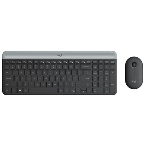 Components - Logitech MK470 Black Slim Wireless Keyboard Mouse Combo