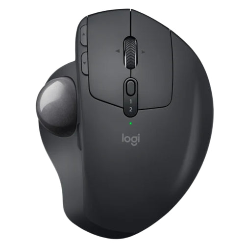 Components - Logitech MX Ergo Wireless Trackball Mouse Unifying Receiver Bluetooth Rechargeable Micro-USB Port Trackball