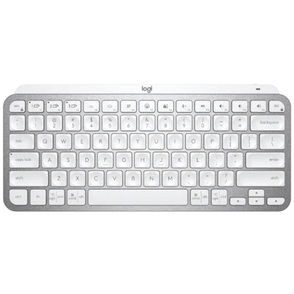 MX Keys Mini Wireless Illuminated Keyboard Grey Smart Dictation Mic Mute/Unmute Emoji Wireless Keyboard