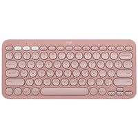 Pebble Keys 2 K380S Rose Wireless Keyboard Bluetooth Easy-Switch 2xAA