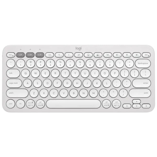 Pebble Keys 2 K380S Wireless Compact Keyboard Bluetooth White