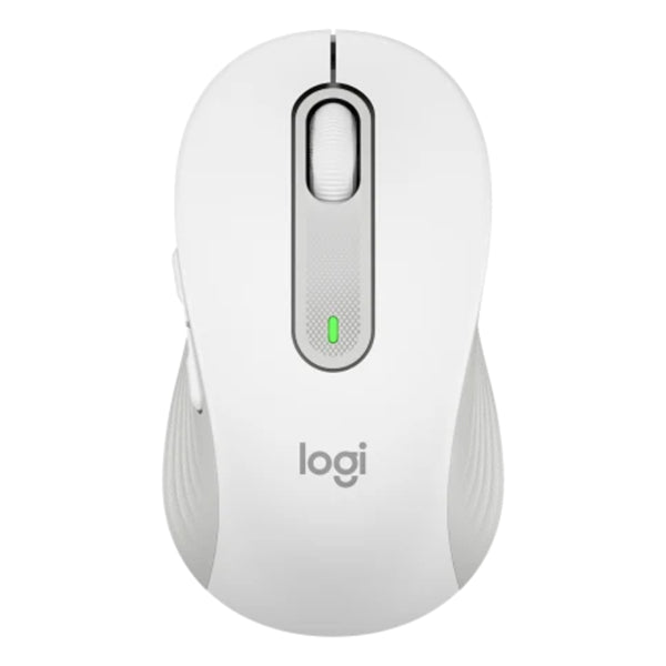 Signature M650 Wireless Mouse Off White Bluetooth Silent Customizable Med