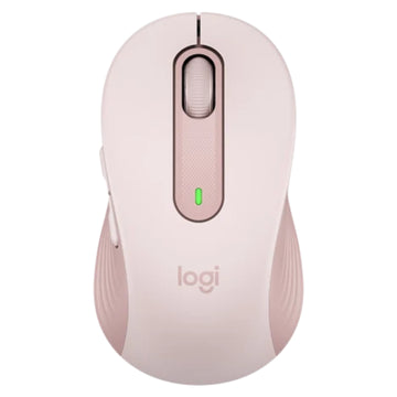 Signature M650 Wireless Mouse Rose Bluetooth Silent Clicks Side Buttons Comfort Shape 24-Month Battery Life Medium Size