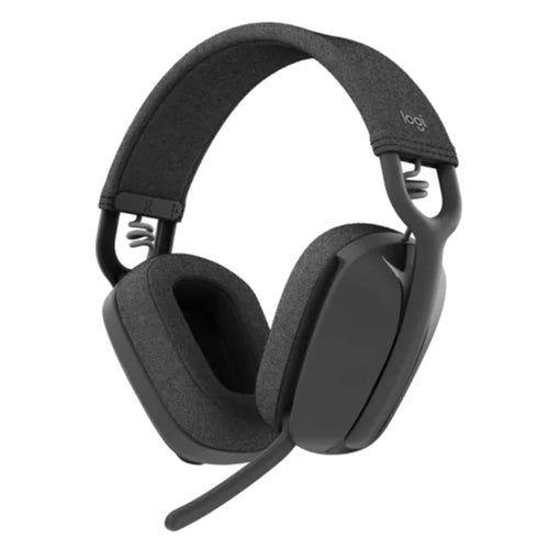 Headphones - Logitech Zone Vibe 100 Graphite Wireless Flip-to-Mute Noise-Canceling Headphones