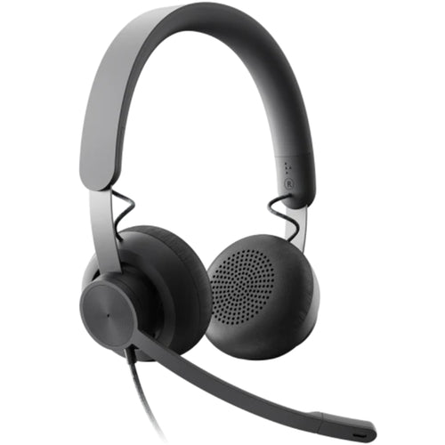 Headphones - Logitech Zone Wired Headset (UC) Business for Microsoft Teams, 40mm Audio, Noise Cancelling, USB Type-C/A