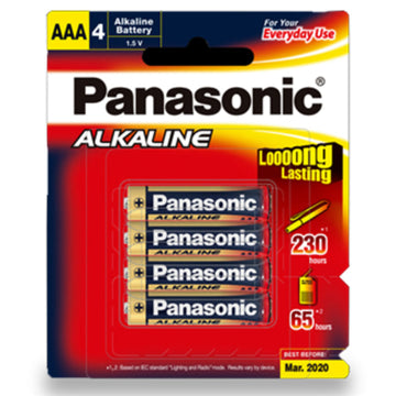AAA Alkaline Battery 4 Pack