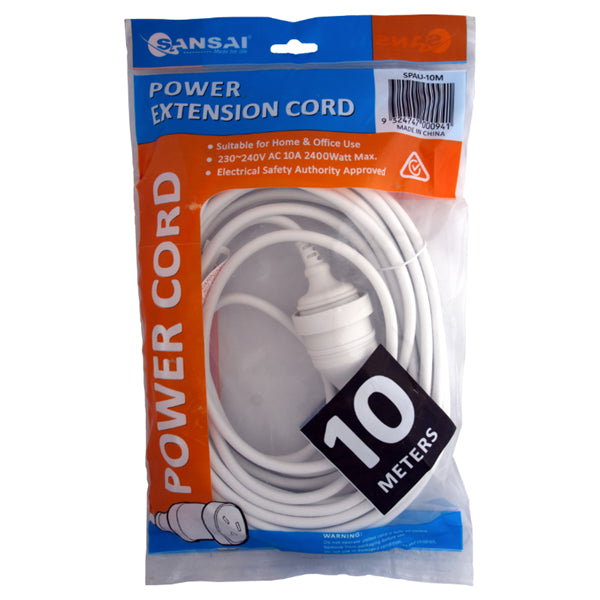10m Power Extension Lead with 240V 10A Cable