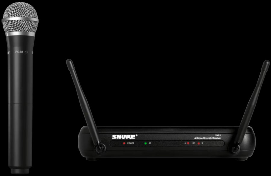 SVX PG58 Wireless Handheld System with Receiver and PG58 Pro Microphone