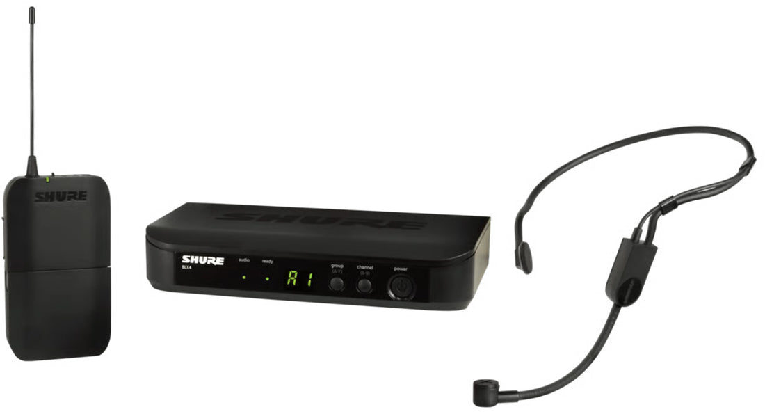 Wireless Headset System with BLX Receiver, Body Pack Transmitter, Headset Microphone