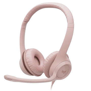 H390 USB Digital Headset Rose Stereo Rotating Boom Mic 1.8m Cable USB 20-20kHz 100-10kHz Headset Rose Headset