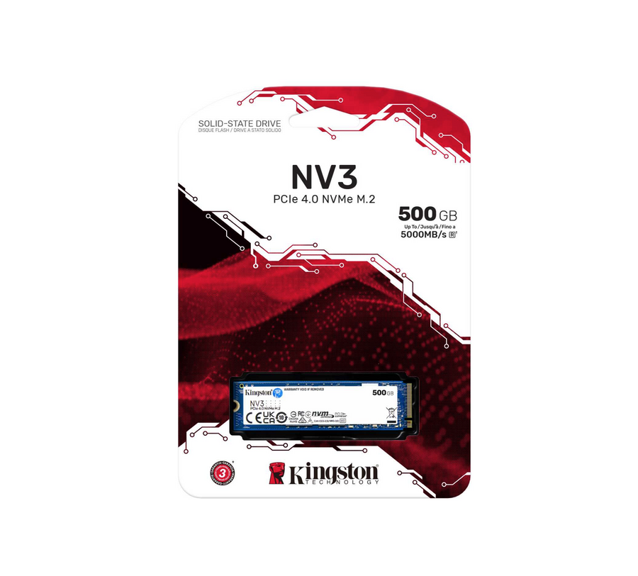 500G NV3 M.2 PCIe 4.0 SSD 5000/3000 MB/s R/W