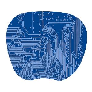 200014 Blue 1mm Super Thin Mouse Pad