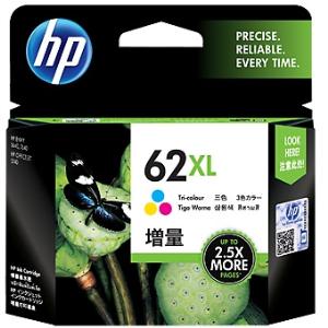 Tri-Color 62XL Ink Cartridge C2P07AA