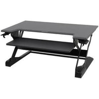 Black Sit-Stand Tabletop Workstation