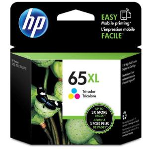 Tri-Color Ink Cartridge, 65XL