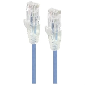 Blue Slim CAT6 UTP Network Cable, 2M 28AWG