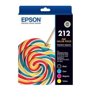 Standard Value Pack of 212 Inkjet Cartridges