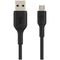 Micro-USB to USB-A 1M Charging Cable Home Car Office - Black/White