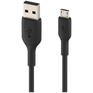 Micro-USB to USB-A 1M Charging Cable Home Car Office - Black/White
