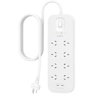 8-Outlet Surge Protector with Dual USB-C Ports