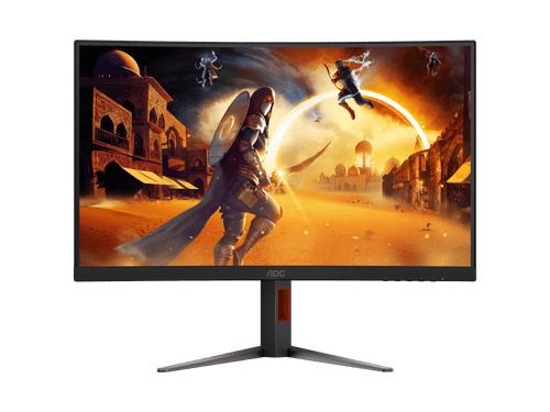 Gaming Monitors - AOC CQ27G4 27" Curved 2560x1440 QHD 1ms HDMI DP 180Hz Ergo Monitor