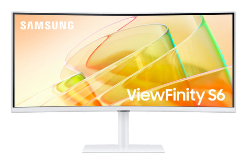 Gaming Monitors - Samsung 34 UWQHD 1000R 100Hz White Speakers