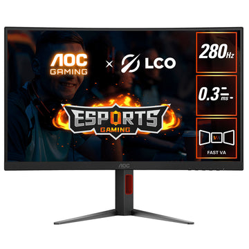 C27G4Z 27" Curved 1920x1080 FHD 1ms HDMI DP 280Hz Ergo Monitor