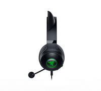 Kraken Kitty V2 Wired RGB Headset with Kitty Ears - Black