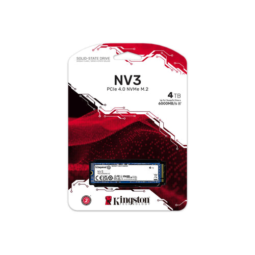 Storage - Kingston 4TB NV3 M.2 PCIe 4.0 SSD 6000/5000 MB/s - High-Speed Storage