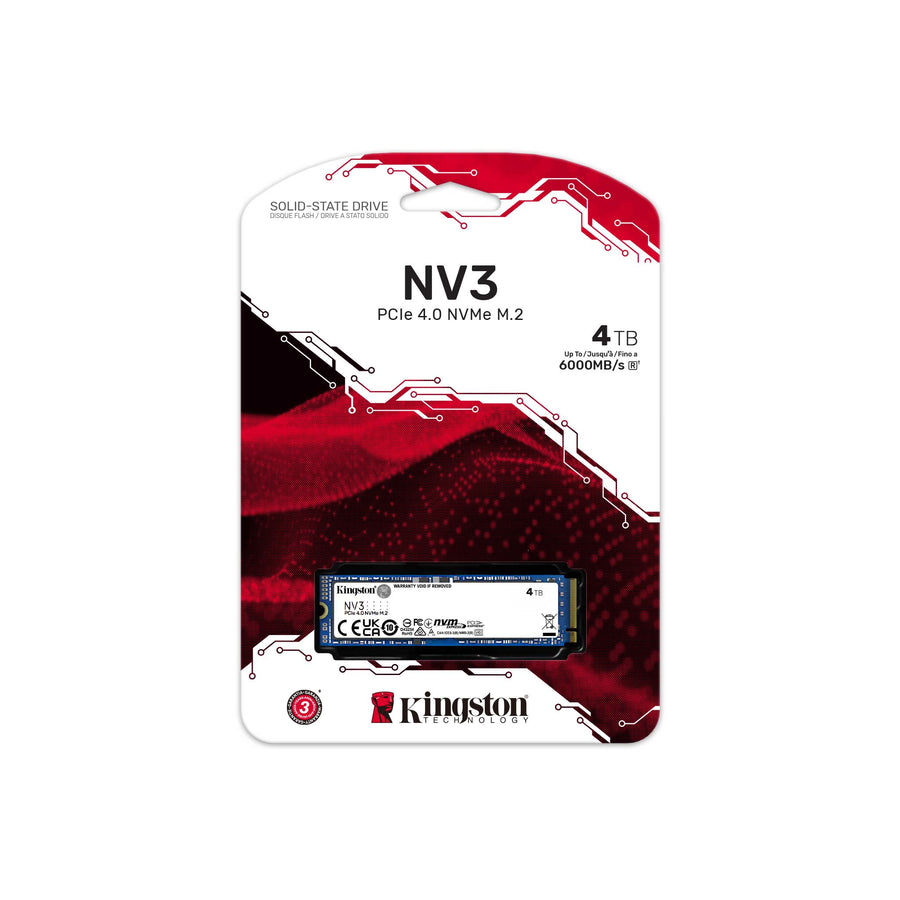 4TB NV3 M.2 PCIe 4.0 SSD 6000/5000 MB/s - High-Speed Storage