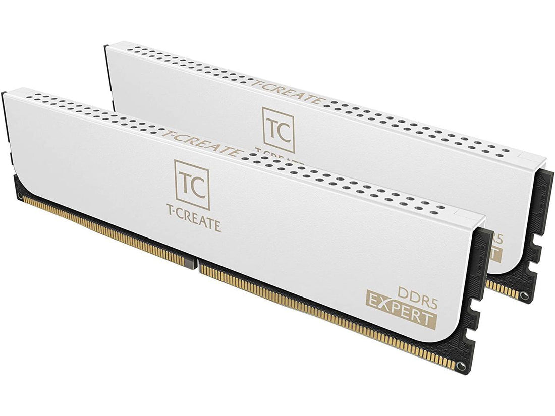 32GB 2x16GB DDR5 6000 PC5 48000 Desktop Memory Professional White Heatsink