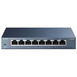 TP-Link - TP-Link SG108 8 Port Gigabit Switch Steel Case