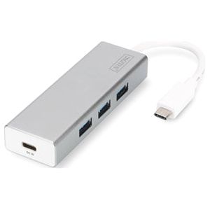 Digitus - Digitus Type-C to USB3.0 3 Port Hub with Power Delivery (PD)