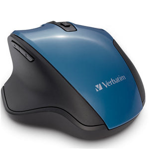 Silent Ergonomic Wireless Blue LED Mouse - Teal