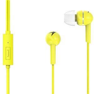 Genius - Genius HS-M300 Yellow In-Earphones with Inline Mic