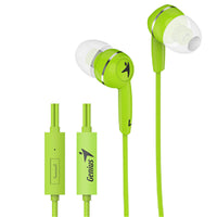 HS-M320 Green In-Ear Headphones with Inline Mic